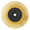 Ronde borstel, Radial Bristle Brush P80 150x12mm geel